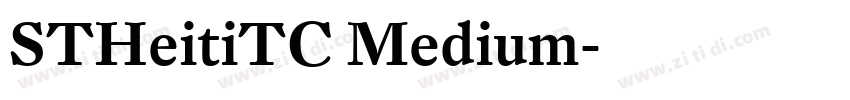 STHeitiTC Medium字体转换